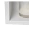 Alfi Brand 24 x 12 White Matte SS Horizontal Sgl Shelf Bath Shower Niche ABNC2412-W - alternate 8